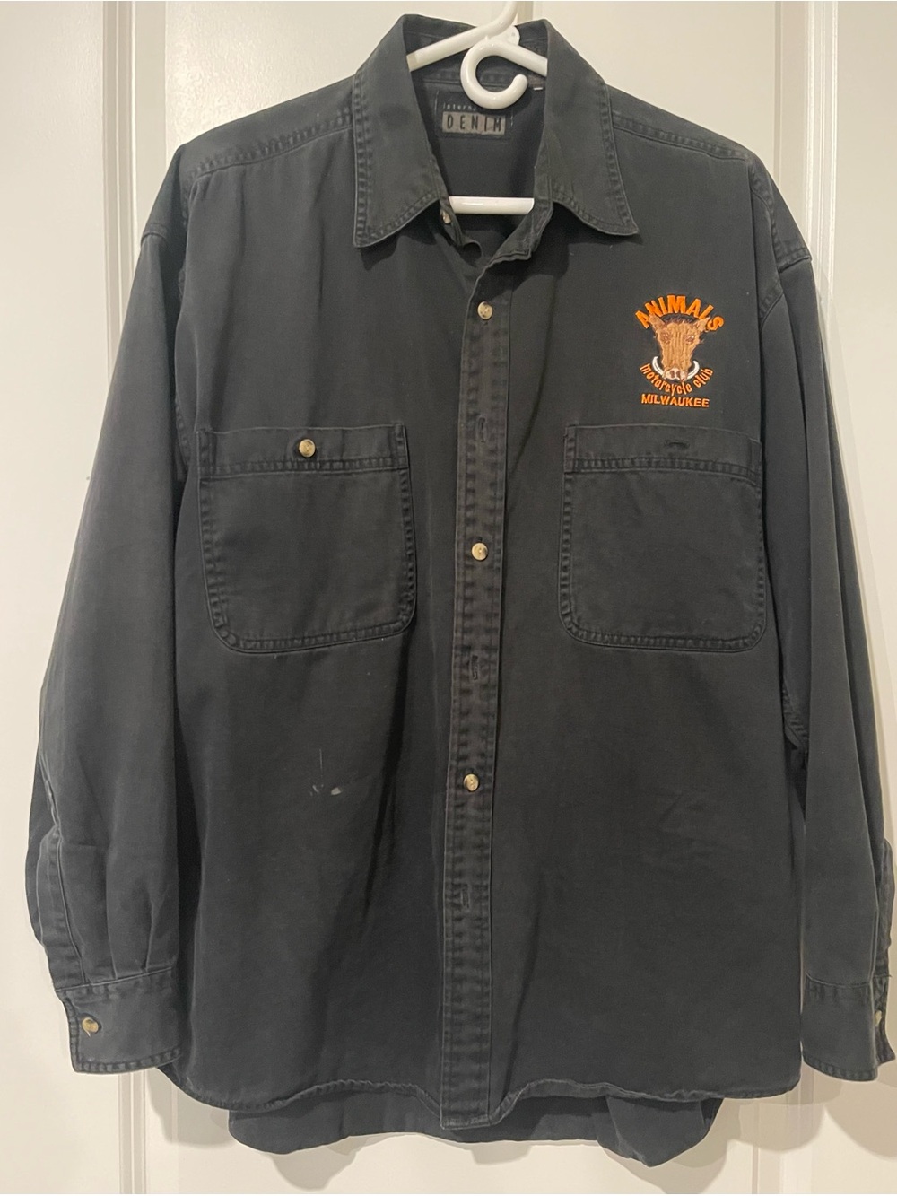 Animals Motorcycle Club Milwaukee Embroidered Shirt